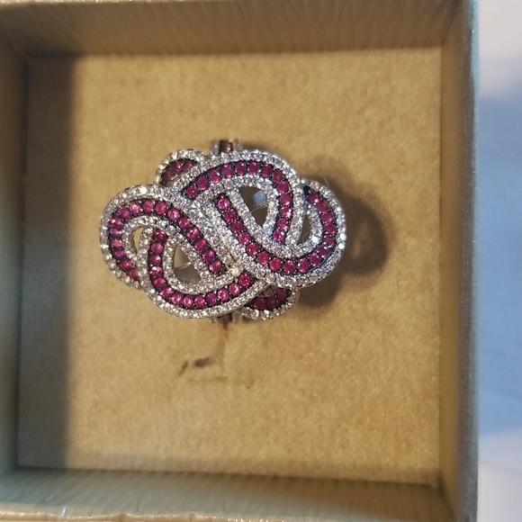 JTV Bella Luce Jewelry - 💥MARKDOWN💥Ladies Ruby Simulant Ring, Sz 8 New Without Tag, 925 Sterling Silver